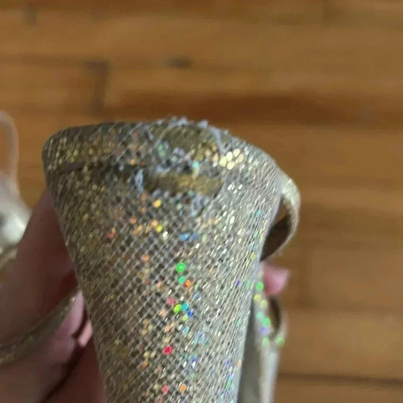 Dolce & Gabbana gold sparkly platform  heels - Picture 9 of 10